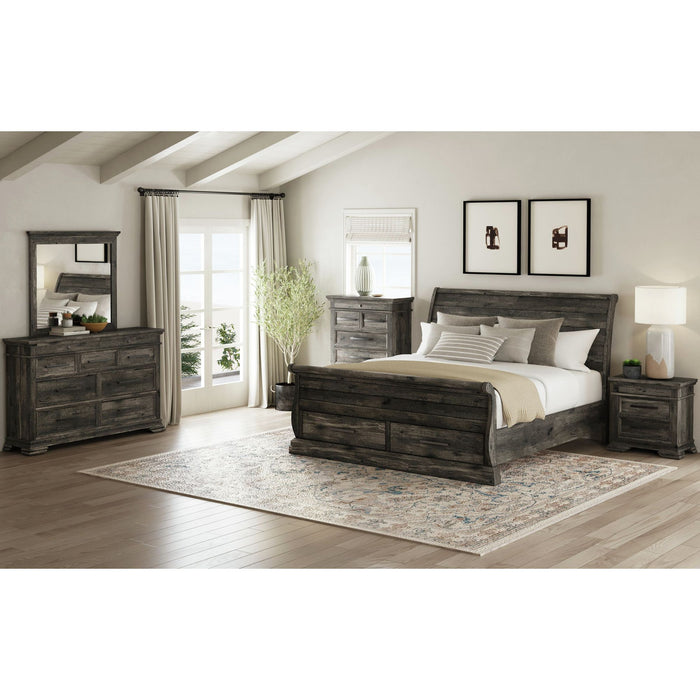 Park Ridge Sleigh Storage Bedroom Set - Eclectic 79 Furniture Store