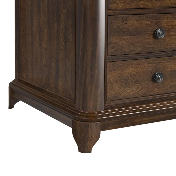 Phillipe 2-Drawer Cabinet with USB in Cherry