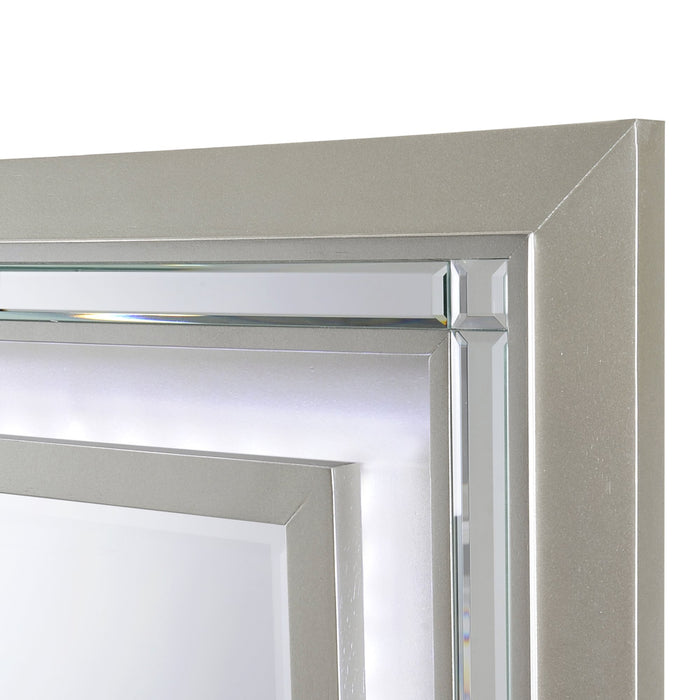 Platinum Youth Dresser & Mirror w/ LED Light Set - Eclectic 79 Furniture Store