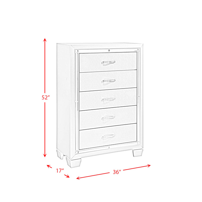 PLATINUM YOUTH PLATFORM BEDROOM SET - Eclectic 79 Furniture Store