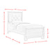 PLATINUM YOUTH PLATFORM BEDROOM SET - Eclectic 79 Furniture Store