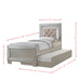 PLATINUM YOUTH PLATFORM W/ TRUNDLE BEDROOM SET - Eclectic 79 Furniture Store
