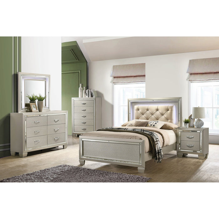 PLATINUM YOUTH PLATFORM BEDROOM SET - Eclectic 79 Furniture Store