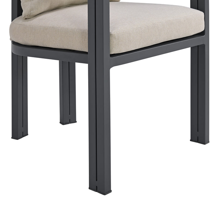 Playa Standard Height Dining Set in Dark Grey-Table and Four Chairs - Eclectic 79 Furniture Store