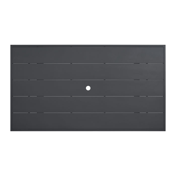 Playa Standard Height Dining Set in Dark Grey-Table and Four Chairs - Eclectic 79 Furniture Store