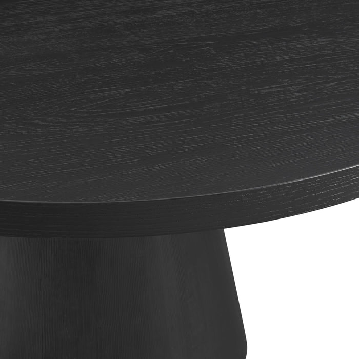 Portland Standard Height Dining Set in Black-Rectangular Table and Four Chairs
