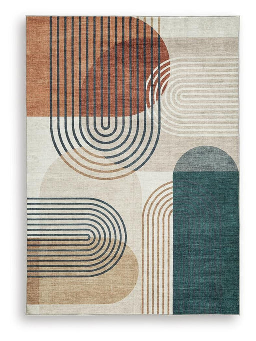 Farrendale Washable Area Rug - Eclectic 79 Furniture Store