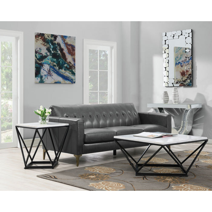 Riko Coffee Table W/ Metal Leg - Eclectic 79 Furniture Store