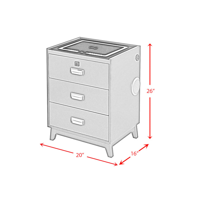 Rio Nightstand with Electronic Features