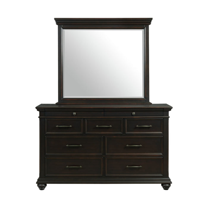 Slater Dresser & Mirror Set Black - Eclectic 79 Furniture Store