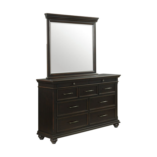 Slater Dresser & Mirror Set Black - Eclectic 79 Furniture Store