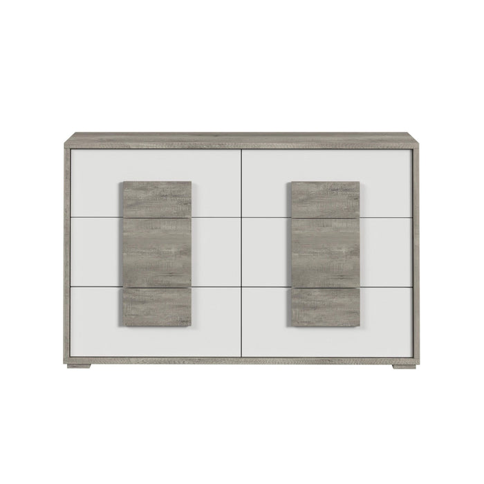 San Matteo 6-Drawer Dresser in Dual Tone