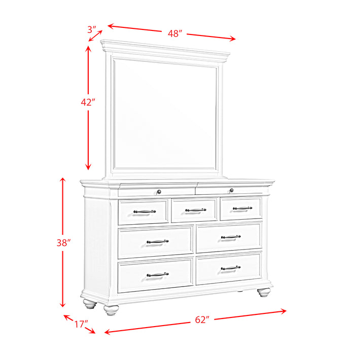 Slater Dresser & Mirror Set Black - Eclectic 79 Furniture Store