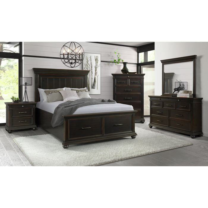 Slater Platform Storage Bedroom Set Black