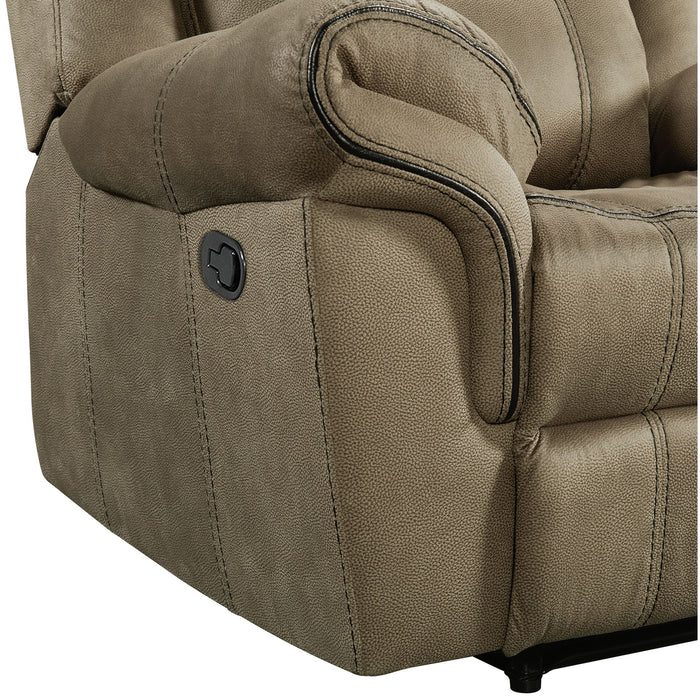 Sorrento Motion Loveseat with Console in T101 Brown