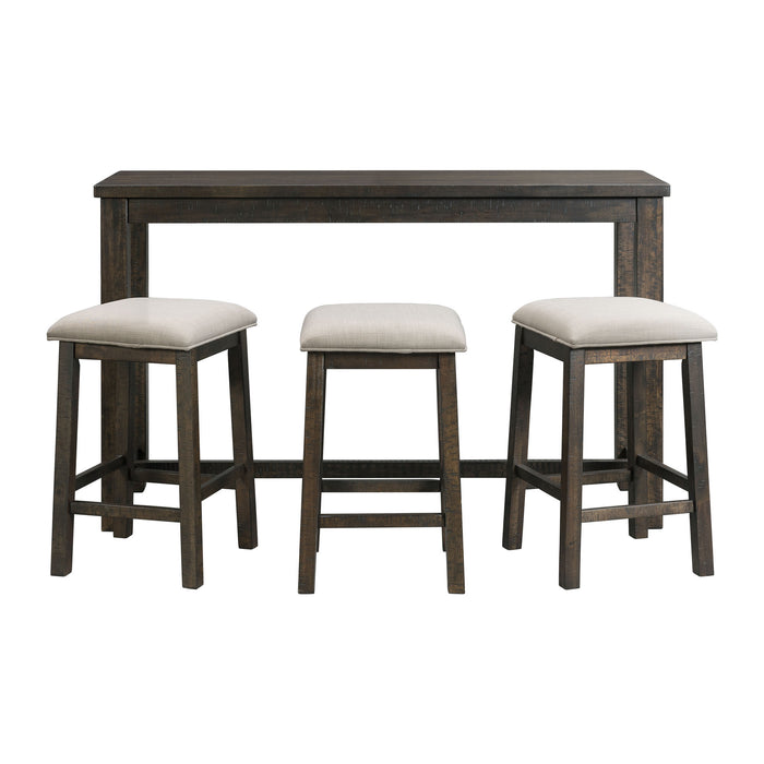 Stone Occasional Bar Table Single Pack (Table + Three Stools) - Eclectic 79 Furniture Store