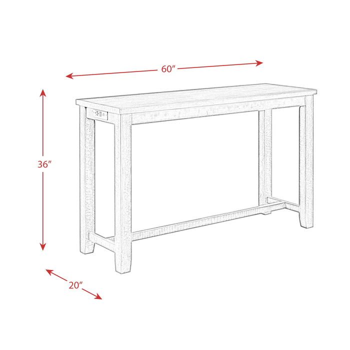 Stone Occasional Bar Table Single Pack (Table + Three Stools) - Eclectic 79 Furniture Store