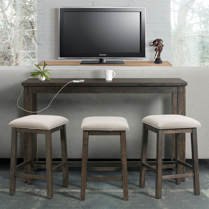 Stone Occasional Bar Table Single Pack (Table + Three Stools) - Eclectic 79 Furniture Store