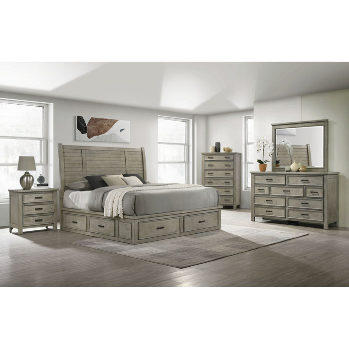 Sullivan Dresser & Mirror Set in Drift Grey