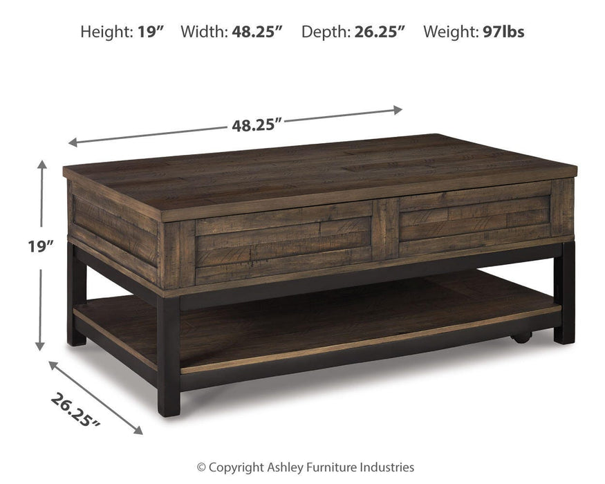 Johurst Coffee Table with Lift Top - Eclectic 79 Furniture Store