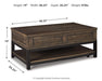 Johurst Coffee Table with Lift Top - Eclectic 79 Furniture Store
