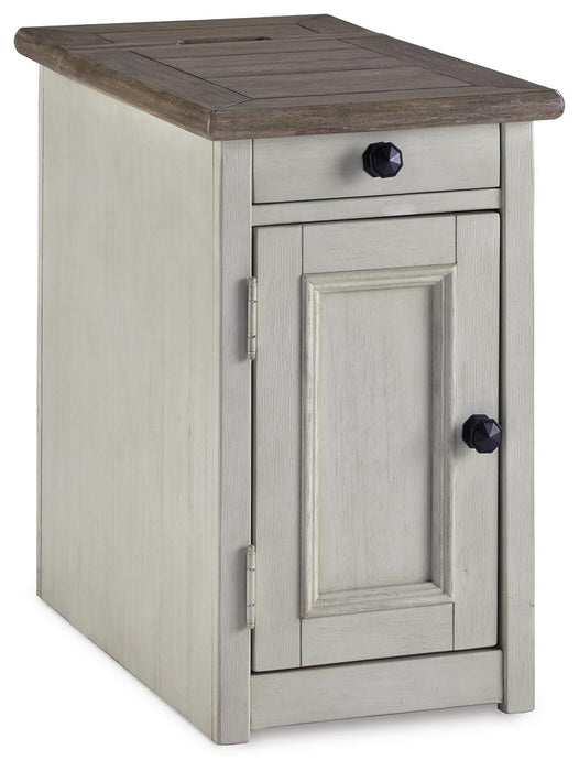 Bolanburg Chairside End Table with USB Ports & Outlets - Eclectic 79 Furniture Store