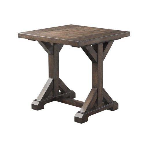 Finn Trestle Base End Table - Eclectic 79 Furniture Store