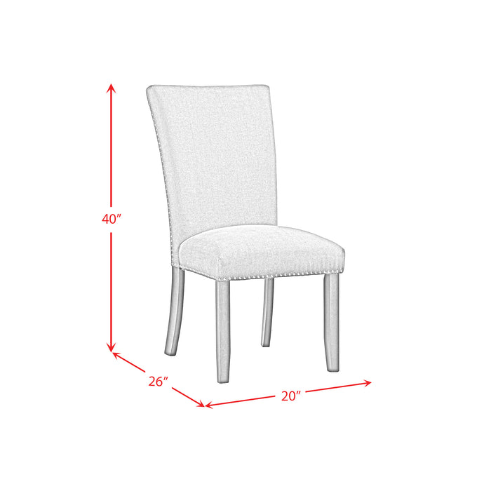 Transcend Standard Height Dining Set in Charcoal-Table and Four Chairs