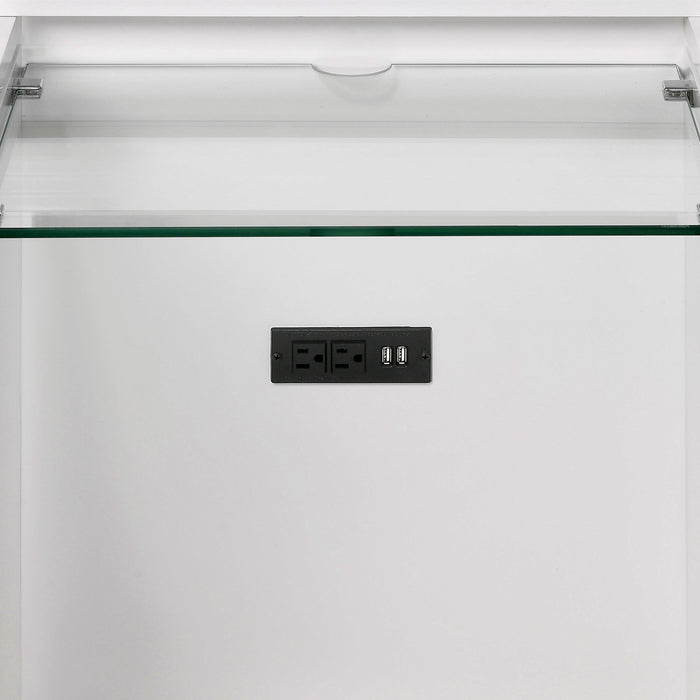 Twenty Nine Dressing Set w/LED & USB Plug White