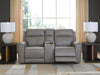 5Z-Comfort Power Reclining Loveseat with Console - Eclectic 79 Furniture Store