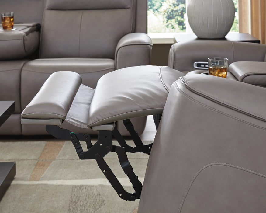 5Z-Comfort Power Reclining Loveseat with Console - Eclectic 79 Furniture Store