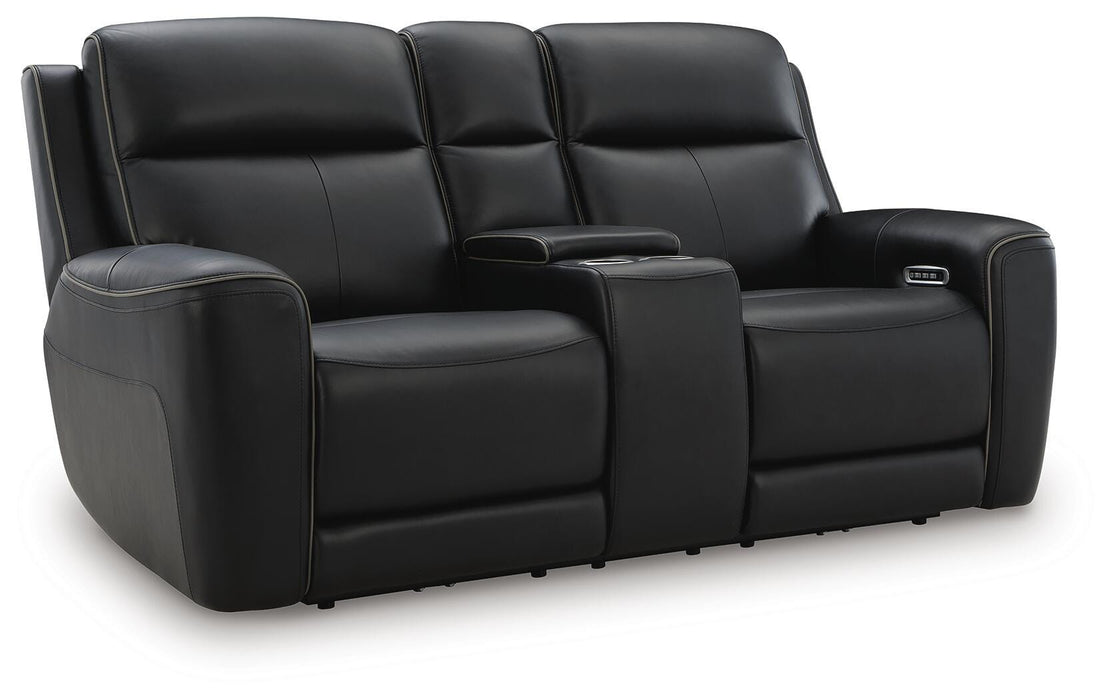 5Z-Comfort Power Reclining Loveseat with Console - Eclectic 79 Furniture Store