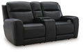 5Z-Comfort Power Reclining Loveseat with Console - Eclectic 79 Furniture Store