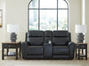 5Z-Comfort Power Reclining Loveseat with Console - Eclectic 79 Furniture Store