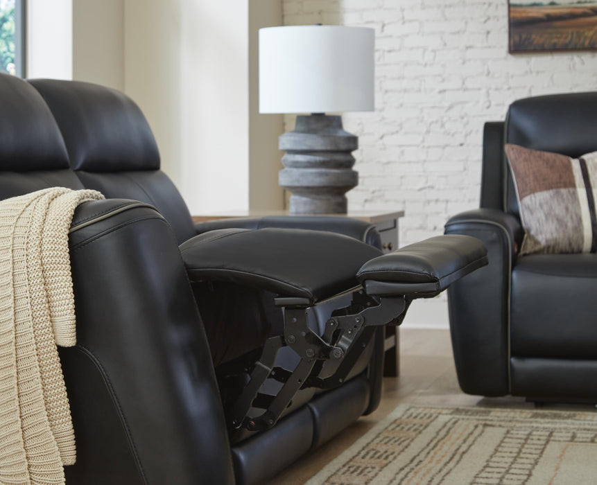 5Z-Comfort Power Reclining Loveseat with Console - Eclectic 79 Furniture Store