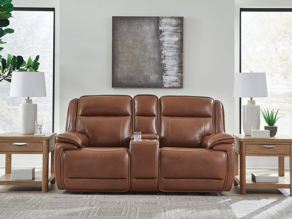 Healy Pier Power Reclining Loveseat with Console - Eclectic 79 Furniture Store