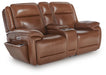 Healy Pier Power Reclining Loveseat with Console - Eclectic 79 Furniture Store