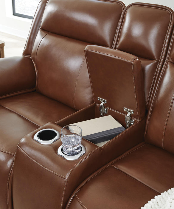 Healy Pier Power Reclining Loveseat with Console - Eclectic 79 Furniture Store