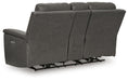 Bleckley Power Reclining Loveseat with Console - Eclectic 79 Furniture Store