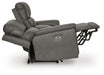 Bleckley Power Reclining Loveseat with Console - Eclectic 79 Furniture Store