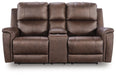 Bleckley Power Reclining Loveseat with Console - Eclectic 79 Furniture Store