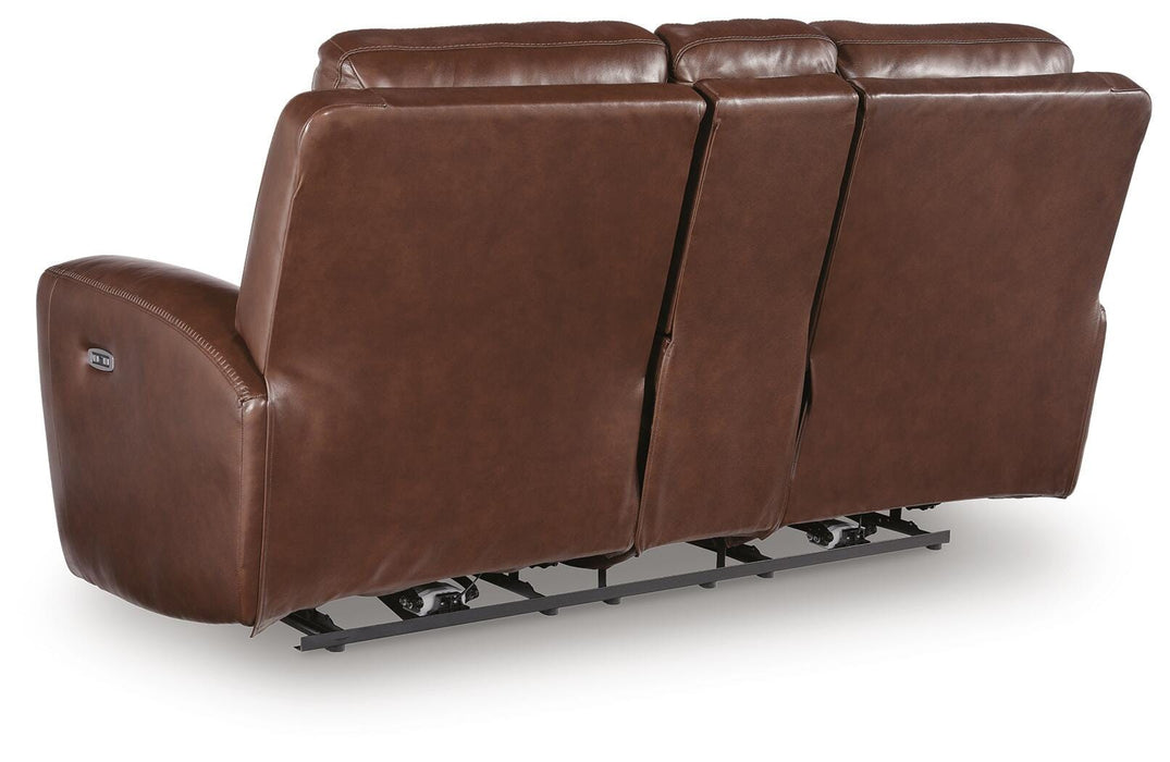Next Move Power Reclining Loveseat with Console - Eclectic 79 Furniture Store
