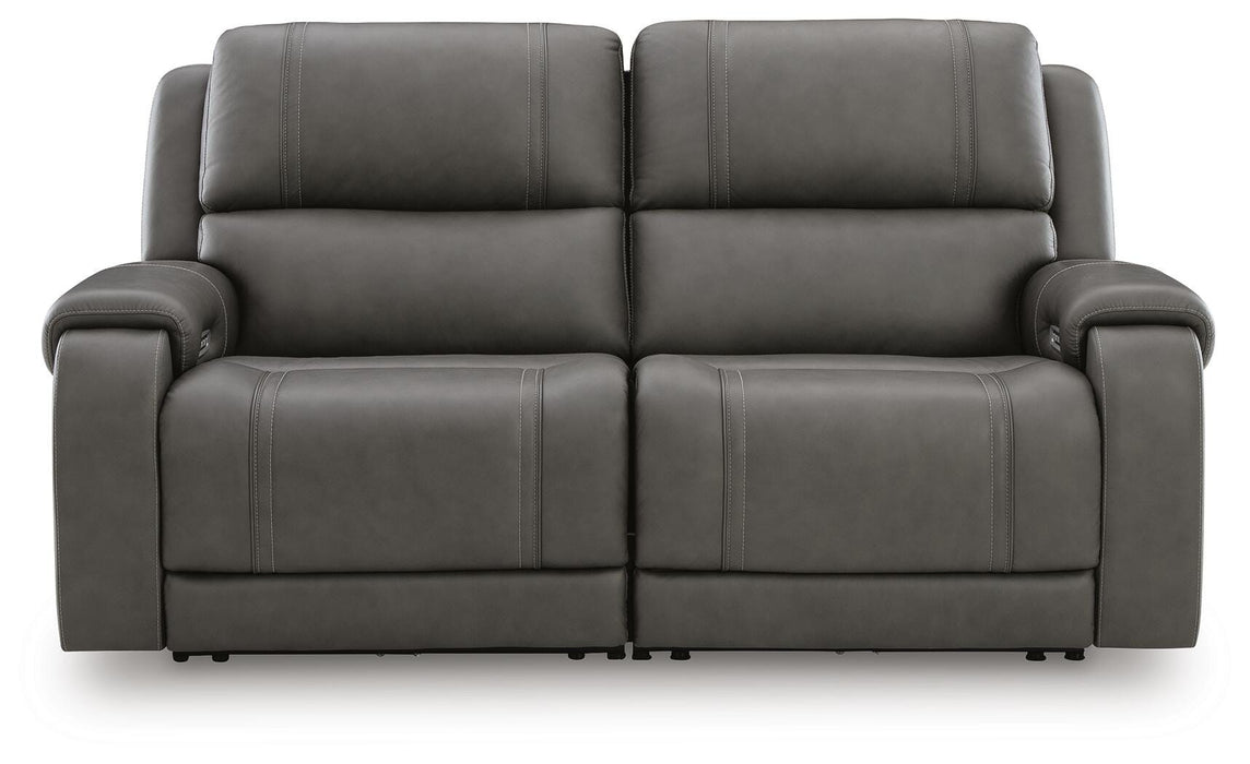 5Z - Pittson Power Reclining Sectional Loveseat - Eclectic 79 Furniture Store