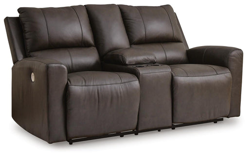Boxmere Power Reclining Loveseat with Console - Eclectic 79 Furniture Store