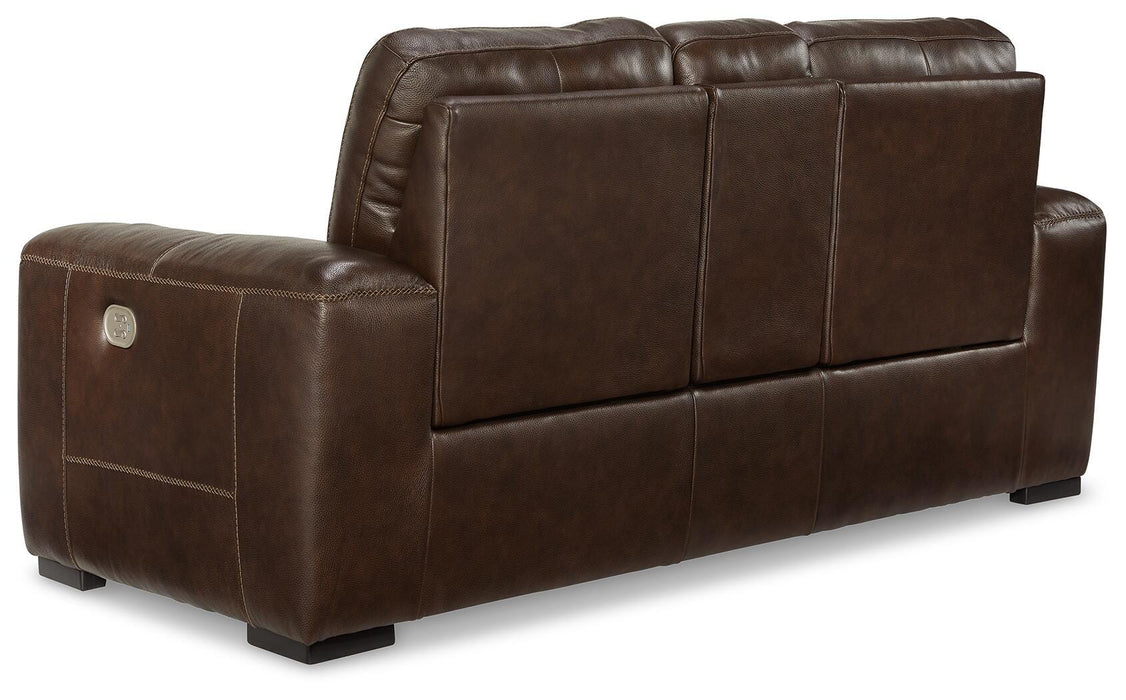 Alessandro Power Reclining Loveseat with Console - Eclectic 79 Furniture Store