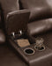 Alessandro Power Reclining Loveseat with Console - Eclectic 79 Furniture Store