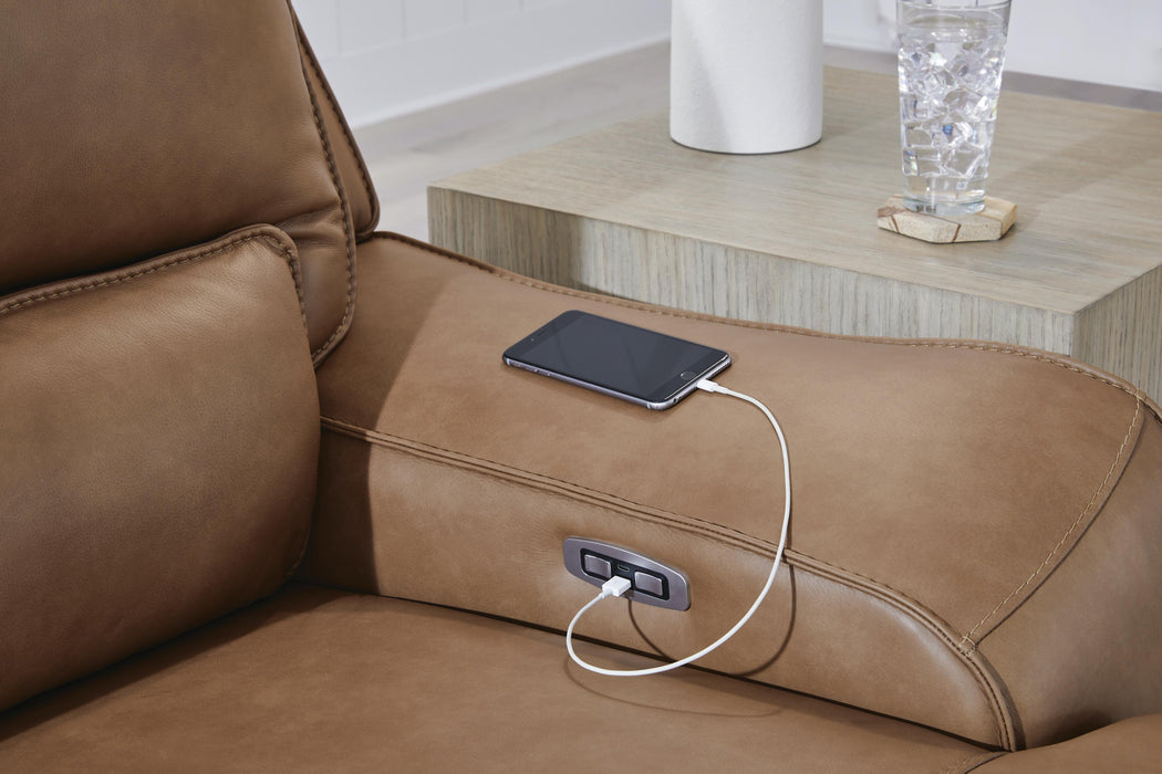 DeepWakes Power Reclining Sectional with Chaise - Eclectic 79 Furniture Store