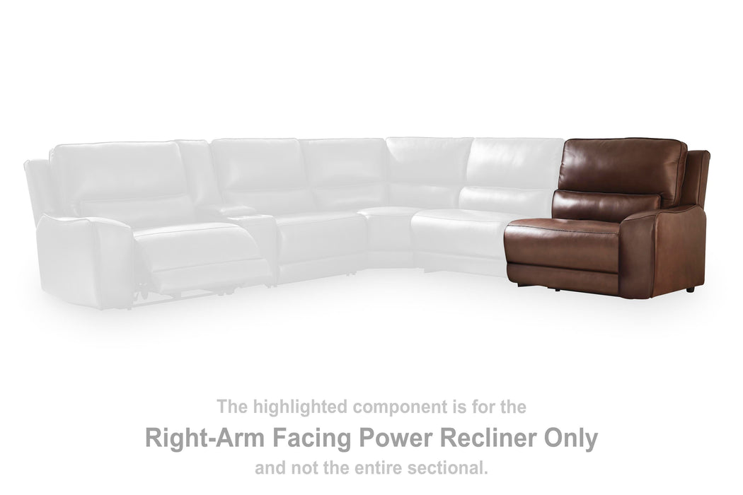 DeepWakes Power Reclining Sectional with Chaise - Eclectic 79 Furniture Store
