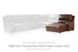 DeepWakes Power Reclining Sectional with Chaise - Eclectic 79 Furniture Store