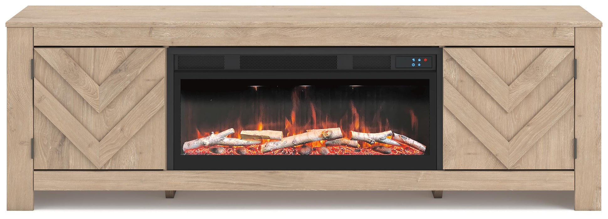 Cayboni 71" TV Stand with Electric Fireplace - Eclectic 79 Furniture Store
